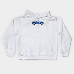 Blue Toy Car Kids Hoodie